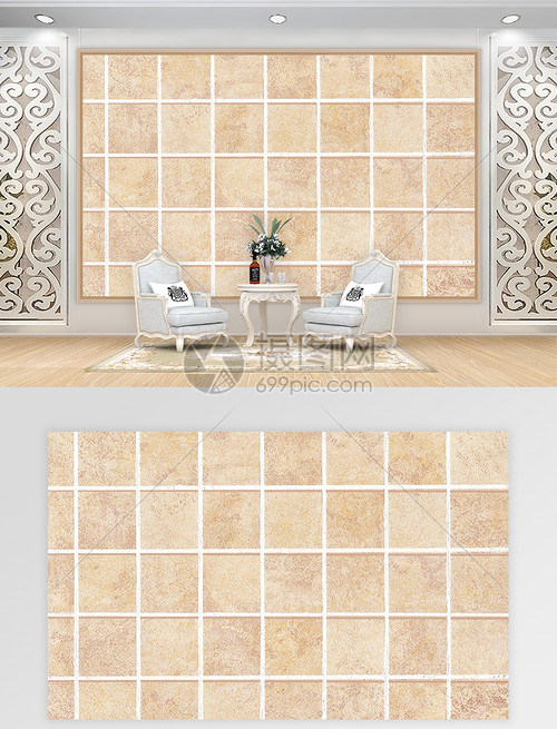 簡約瓷磚背景墻